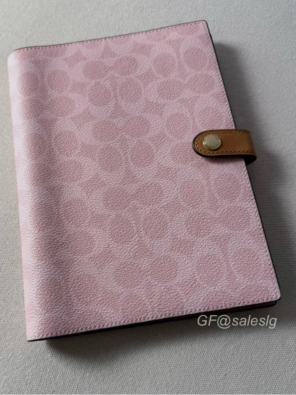 Coach notebook Gift Set Boxed Signature Powder pink/Gold Ready Gift Bundle NWT